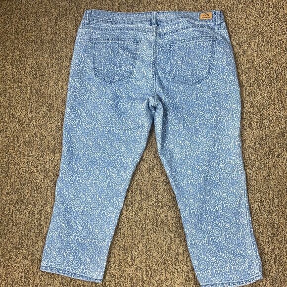 SALE OF JORDACHE SKINNY CROP WOMEN FLORAL JAMES SIZE 14 - Picture 3 of 13
